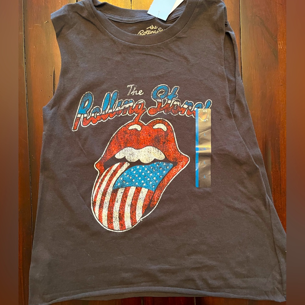 NWT Vintage Style Rolling Stones Tank Size L (juniors)